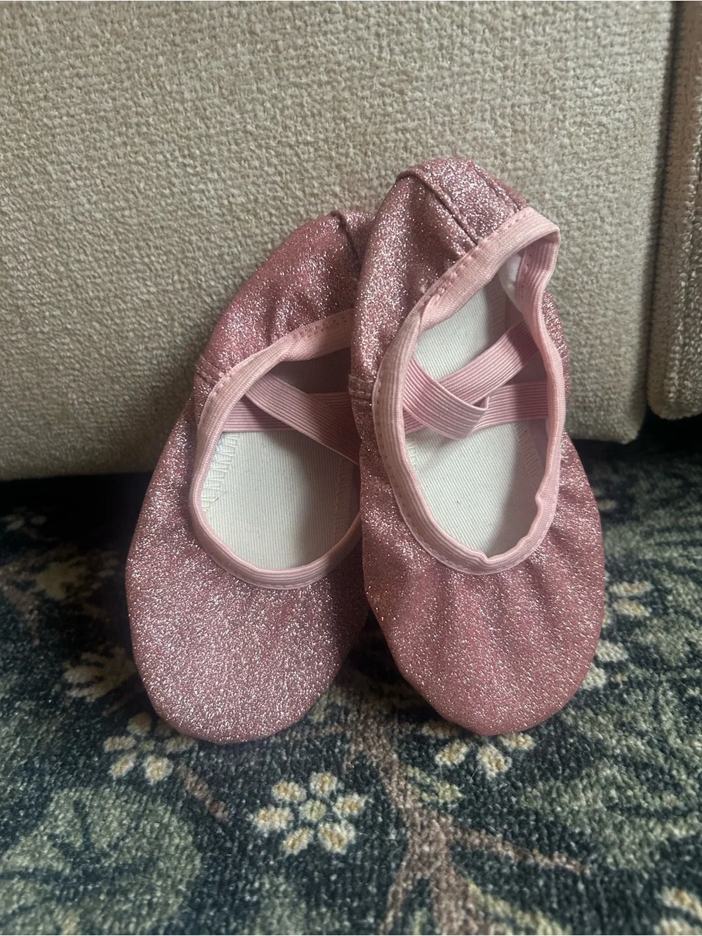 Sparkly Pink Ballet Slippers - Girls